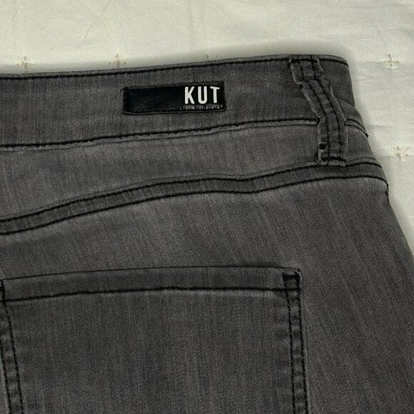 KUT Donna High Rise Ankle Skinny Jeans Women's 14 | Gray Stretch Classic Denim - Picture 5 of 12